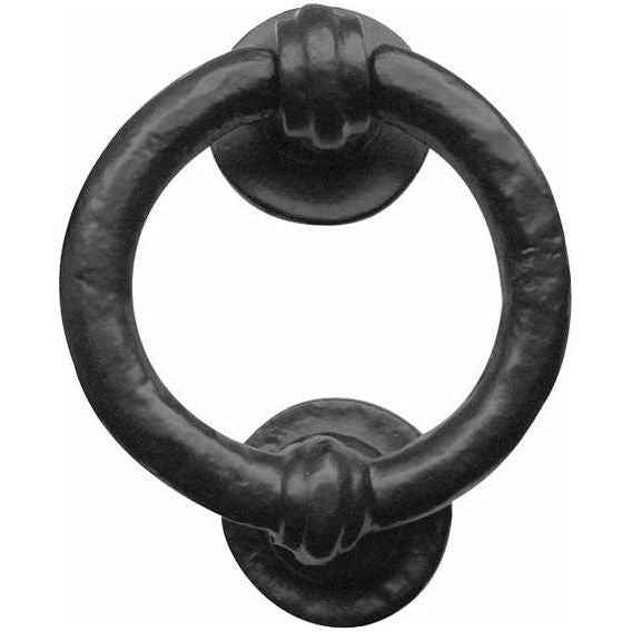 Frelan - Ring Knocker  - 95mm Diameter - Black Antique - JAB7 - Choice Handles