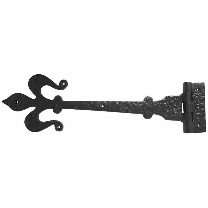 Frelan - Fleur De Lys Working Hinges 400mm - Black Antique - JAB90 - Choice Handles
