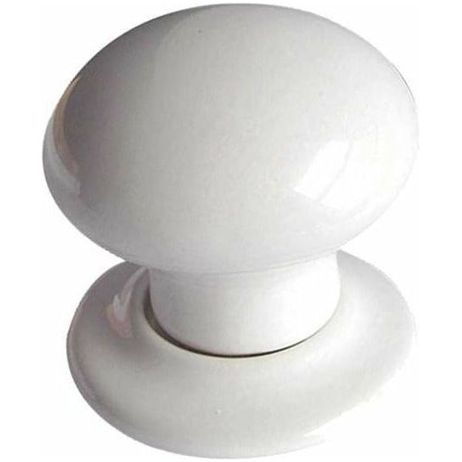 Frelan - Porcelain Mortice Door Knob  - White - JC10 - Choice Handles