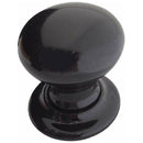 Frelan - Porcelain Mortice Door Knob  - Black - JC60 - Choice Handles