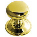 Frelan - Mushroom Mortice Door Knob  - Polished Brass - JV46PB - Choice Handles