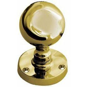 Frelan - Ball Shape Mortice Door Knob  - Polished Brass - JV48PB - Choice Handles