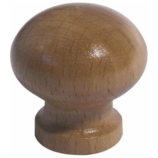 Frelan - Wooden Cupboard Knob 50mm - Varnished - JKA50A - Choice Handles