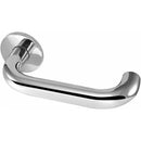 Frelan - Orbit 19mm Door Handles On Round Rose - Satin Stainless Steel - JSS01 - Choice Handles