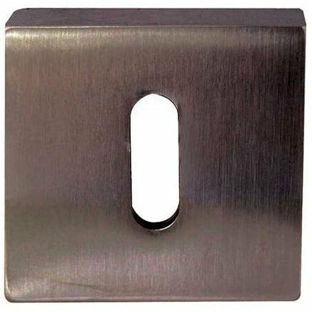 Frelan - Standard Key Hole Profile Square Escutcheon -Dark Bronze - JV4005DB - Choice Handles