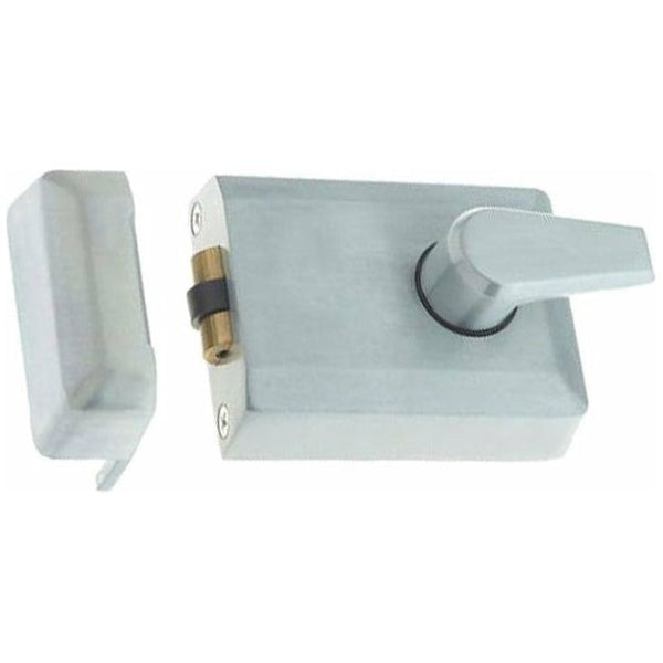 Frelan - Roller Bolt Nightlatch - Satin Chrome - JL5011SC - Choice Handles