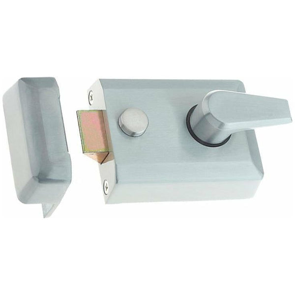 Frelan - Standard Stile Nightlatch - Satin Chrome - JL5021SC - Choice Handles