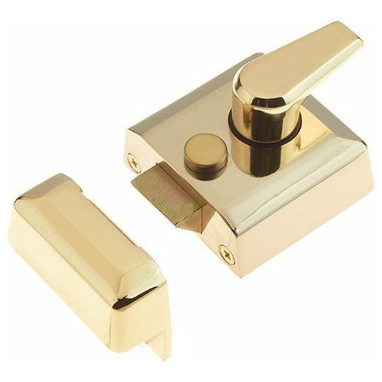 Frelan - Narrow Stile Nightlatch - Polished Brass - JL5031PB - Choice Handles