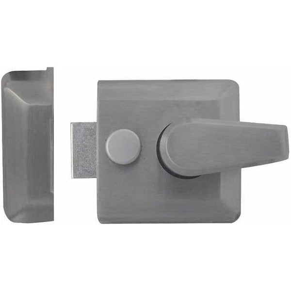 Frelan - Narrow Stile Nightlatch - Satin Chrome - JL5031SC - Choice Handles