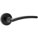 Frelan - Nero Noir Lever Door Handle on Round Rose - Matt Black - JMB700 - Choice Handles