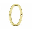 Jedo 75mm Polished Brass Screwfix Numeral 0" - JN-0 - Choice Handles