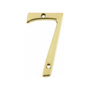 Jedo 75mm Polished Brass Screwfix Numeral 7" - JN-7 - Choice Handles