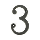 Jedo 75mm Dark Bronze Screwfix Numeral 3" - JNDB-3 - Choice Handles