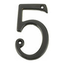 Jedo 75mm Dark Bronze Screwfix Numeral 5" - JNDB-5 - Choice Handles