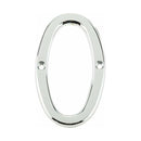 Jedo 75mm Polished Chrome Screwfix Numeral 0"- JNPC-0 - Choice Handles