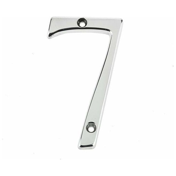 Jedo 75mm Polished Chrome Screwfix Numeral 7" - JNPC-7 - Choice Handles