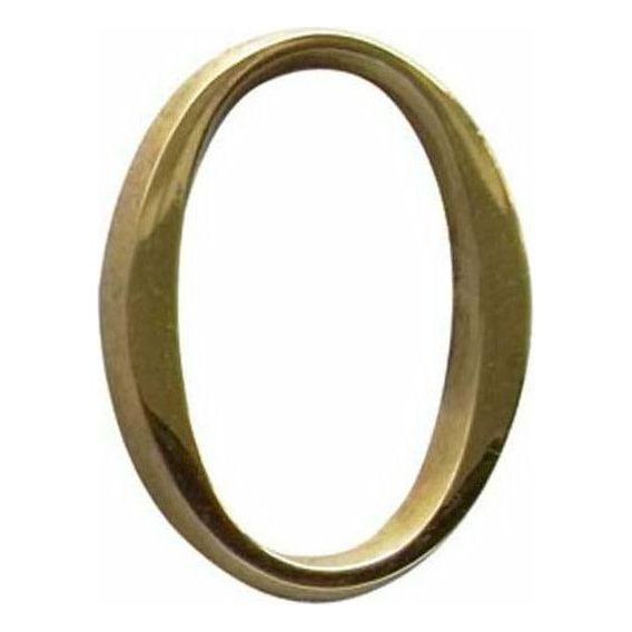 Jedo 60mm Polished Brass Pinfix Numeral 0" - JP-0 - Choice Handles