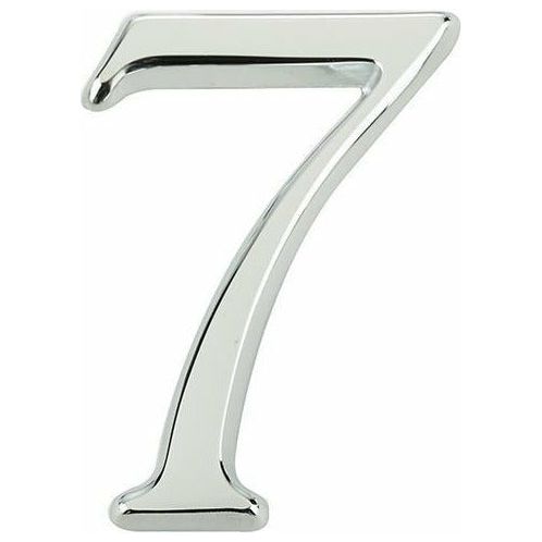 Jedo 60mm Polished Chrome Pinfix Numeral 7" - JPC-7 - Choice Handles