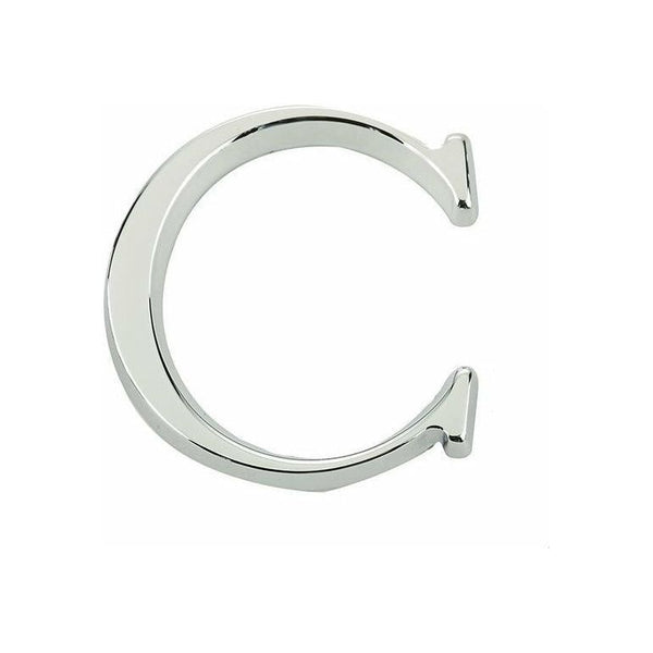 Jedo 50mm Polished Chrome Pinfix Letter C" - JPC-C - Choice Handles