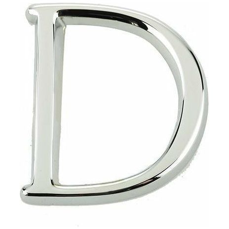 Jedo 50mm Polished Chrome Pinfix Letter D" - JPC-D - Choice Handles