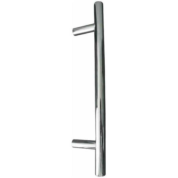 Frelan - T-Bar Cabinet Handles, 580mm x 12mm - Polished Stainless Steel - JPS114A - Choice Handles