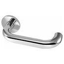 Frelan - Orbit 19mm Door Handles On Round Rose - Polished Stainless Steel - JPS13 - Choice Handles