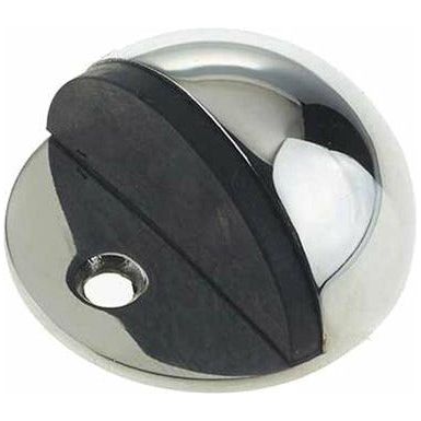 Frelan - Oval Floor Mounted Door Stop, 45mm x 22.5mm - Polished Stainless Steel - JPS08 - Choice Handles