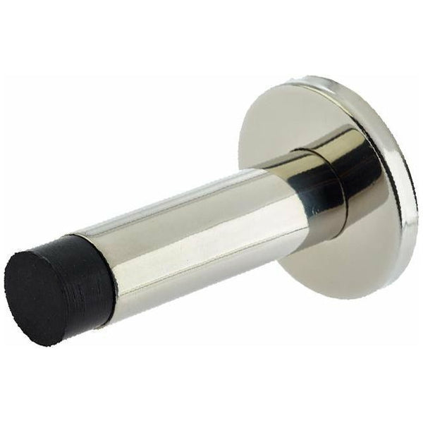 Frelan - Cylinder Wall Mounted Projecting Door Stop 79mm x 20mm - Polished Stainless Steel - JPS07 - Choice Handles
