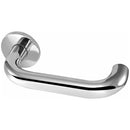 Frelan - Orbit 22mm Door Handles On Round Rose - Polished Stainless Steel - JPS213 - Choice Handles