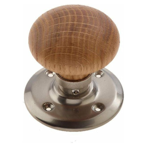 Frelan - French Oak Mortice Door Knobs -Satin Nickel - JKA70MSN - Choice Handles