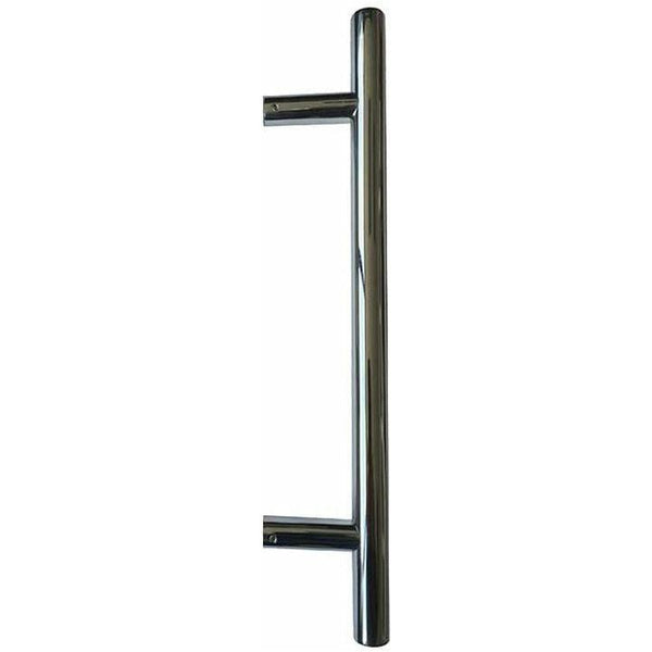 Frelan - Guardsman 25mm Pull Handles 600mm x 450mm, Bolt Through Fixing  - Polished Stainless Steel - JPS222B - Choice Handles