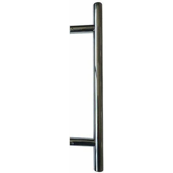 Frelan - Guardsman 25mm Pull Handles 750mm x 600mm, Bolt Through Fixing  - Polished Stainless Steel - JPS222C - Choice Handles