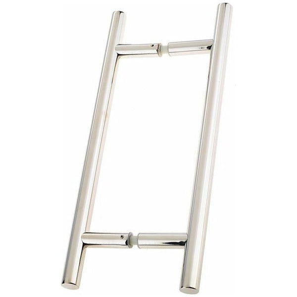 Frelan - Guardsman 19mm Pull Handles 400mm x 300mm, Back To Back Fixing - Polished Stainless Steel - JSS220B - Choice Handles