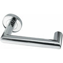 Frelan - Carina Door Handles On Round Rose - Polished Stainless Steel - JPS405 - Choice Handles