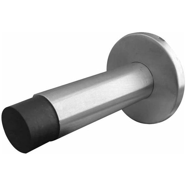 Frelan - Cylinder Wall Mounted Projecting Door Stop 79mm x 20mm - Satin Stainless Steel - JSS07 - Choice Handles