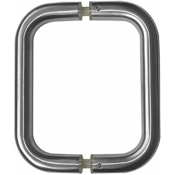 Frelan - D Shaped 22mm Pull Handles 225mm, Back to Back Fixing, G304 - Satin Stainless Steel - JSS123A - Choice Handles