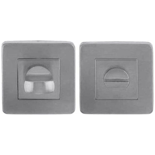 Frelan - Square Bathroom Turn & Release 52mm x 7mm - Satin Stainless Steel - JSS54 - Choice Handles