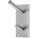 Frelan - Hat & Coat Hook On Backplate - Satin Stainless Steel - JSS901B - Choice Handles