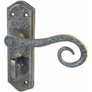Frelan - Royal Door Handles On Backplate - Bathroom - Pewter - PEW400B - Choice Handles