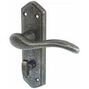 Frelan - Wentworth Door Handles On Backplate - Bathroom - Pewter - PEW400B - Choice Handles