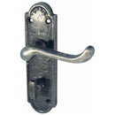 Frelan - Turnberry Door Handles On Backplate - Bathroom - Pewter - PEW300B - Choice Handles