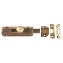 Frelan - Surface Bolt 100mm - Antique Brass - JV167AB - Choice Handles