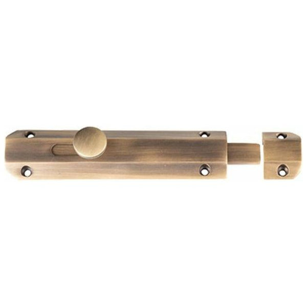 Frelan - Surface Bolt 150mm - Antique Brass - JV168AB - Choice Handles