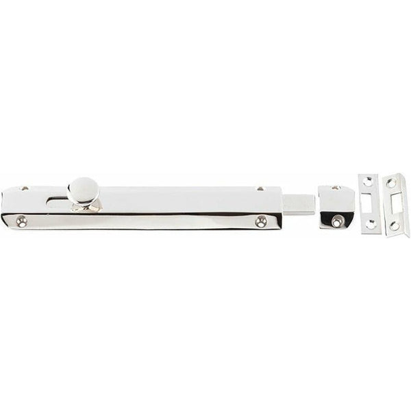 Frelan - Surface Bolt 200mm - Polished Nickel - JV169PN - Choice Handles