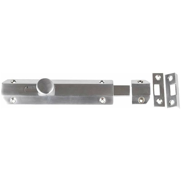 Frelan - Surface Bolt 150mm - Satin Nickel - JV168SN - Choice Handles