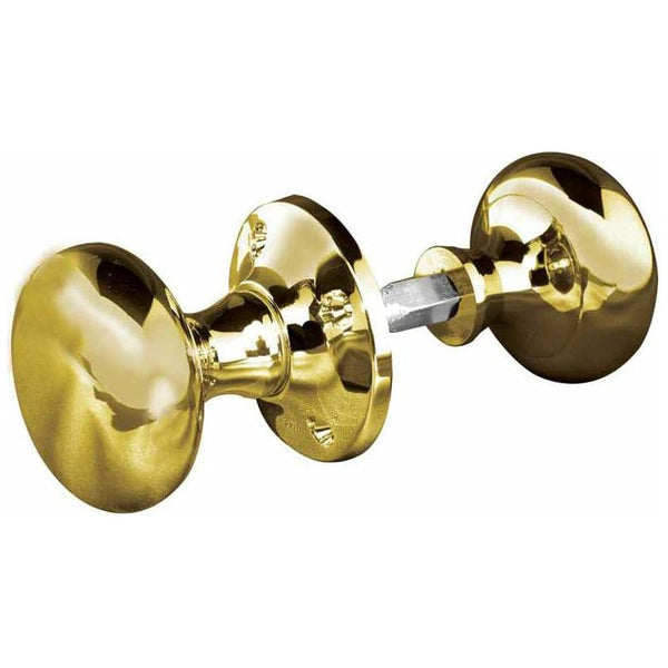 Frelan - Mushroom Rim Door Knob - Polished Brass - JV176APB - Choice Handles