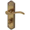 Frelan - Paris Door Handles On Backplate - Bathroom - Antique Brass - JV283AB - Choice Handles