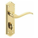 Frelan - Paris Door Handles On Backplate - Bathroom - PVD Brass - JV283PVD - Choice Handles