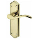 Frelan - Paris Door Handles On Backplate - Latch - PVD Brass - JV281PVD - Choice Handles