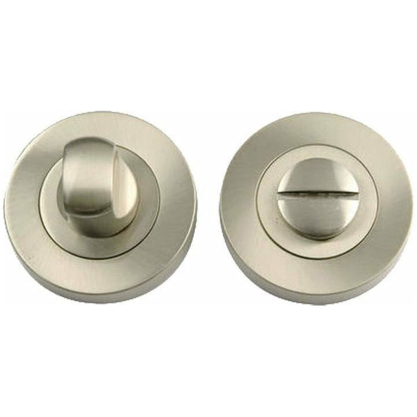 Frelan - Bathroom Turn & Release 50mm x 10mm - Satin Nickel - JV2666SN - Choice Handles